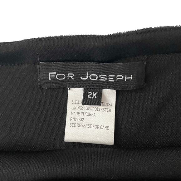 Midi Black Velvet Skirt with Tulle Ruffle: Plus 2X - Holiday - Sexy - Flirty - Picture 6 of 6